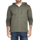Weatherproof Men's Sweater  Waffle Knit Pullover Hooded Green Size Large