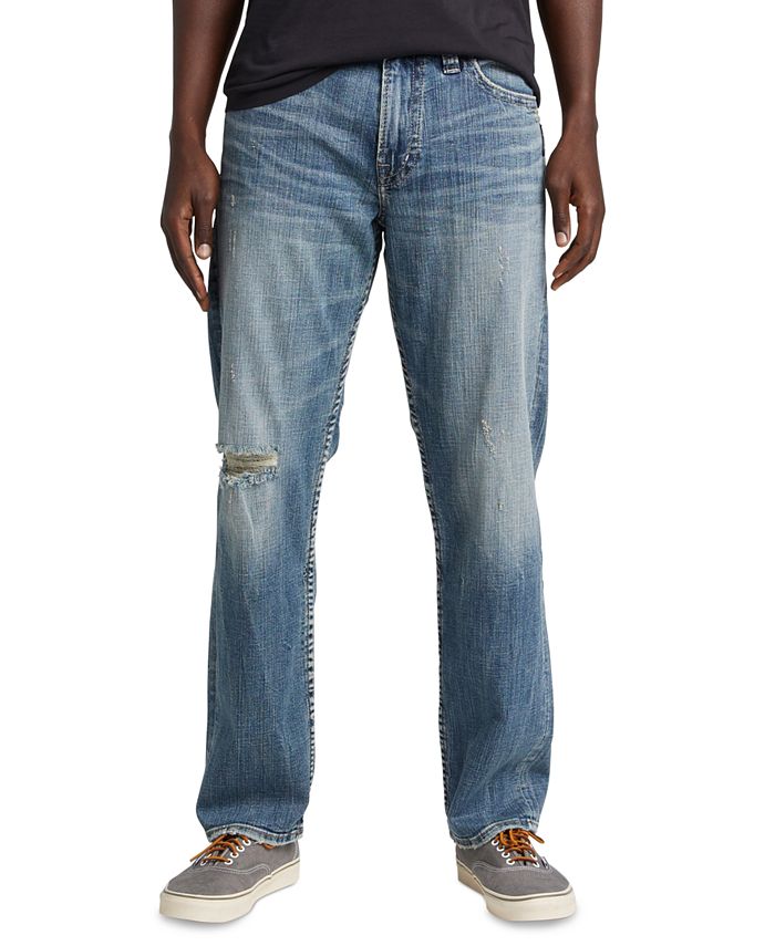 Silver Jeans Co. Men's Hunter Athletic Fit Tapered Jeans Blue Size 36X32