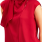 Alfani Women's Scarf Neck Tunic Red Size XS