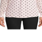 Anne Klein Women's Cherry Blossom Long Partitioned Poet Blouse Pink Size XS