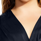 City Chic Women's OPULENT WRAP DRESS Black Size X-Small