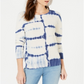 INC International Concepts Women's Tie Dye Pullover Sweater White Size Large