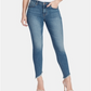 William Rast Womens Juniors Skinny Jeans Denim Asymmetric Blue Size 25