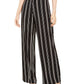 Alfani Women's Striped Pull on Pants Black Size Petite XL
