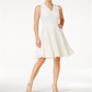 Charter Club Women's Lace Fit & Flare Dress White  Size Petite Medium