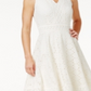 Charter Club Women's Lace Fit & Flare Dress White  Size Petite Medium