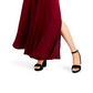 Bar III Women's Peekaboo Cutout Jumpsuit Maroon Size Small