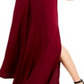 Bar III Women's Peekaboo Cutout Jumpsuit Maroon Size Small