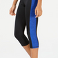 Ideology Women's Colorblocked Cropped Leggings Black Size 2XL