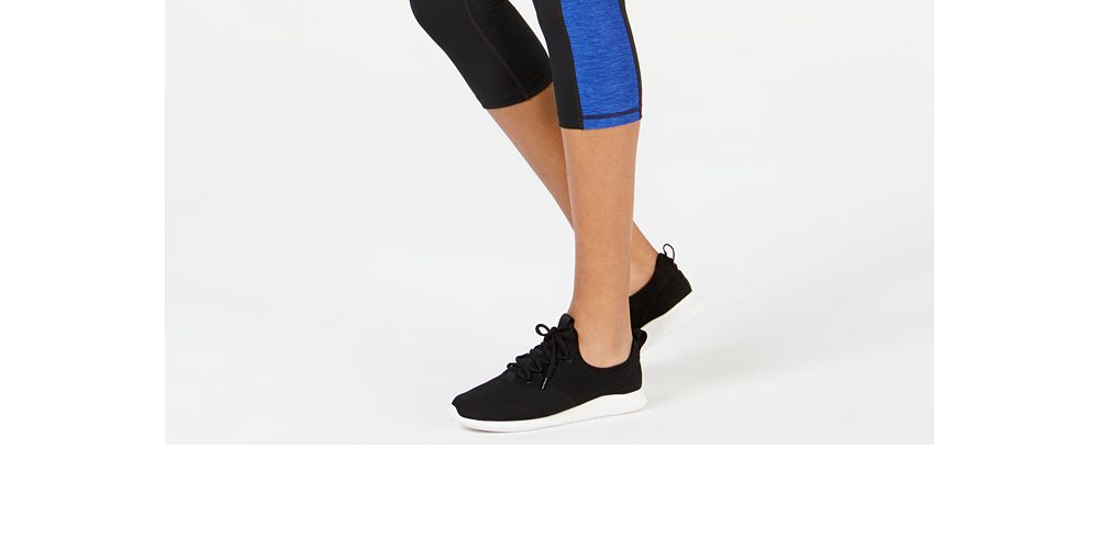 Ideology Women's Colorblocked Cropped Leggings Black Size 2XL