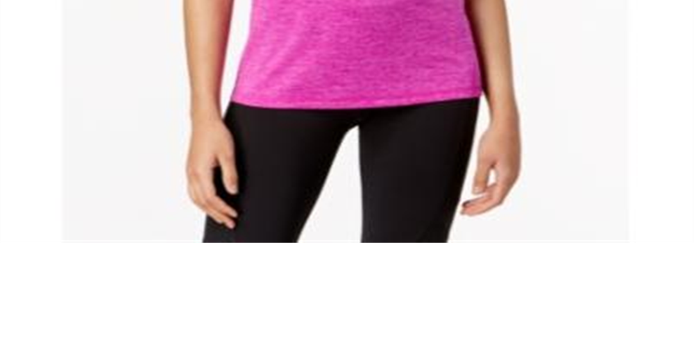 Ideology Women's Rapidry Heathered Performance T-Shirt -Pink Size L