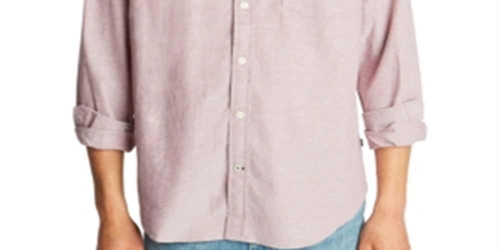 Nautica Men's Classic Fit Oxford Solid Shirt Purple Size X-Large