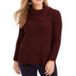 Style & Co Women's Long Sleeve Turtle Neck Sweater Red Size Petite X-Small
