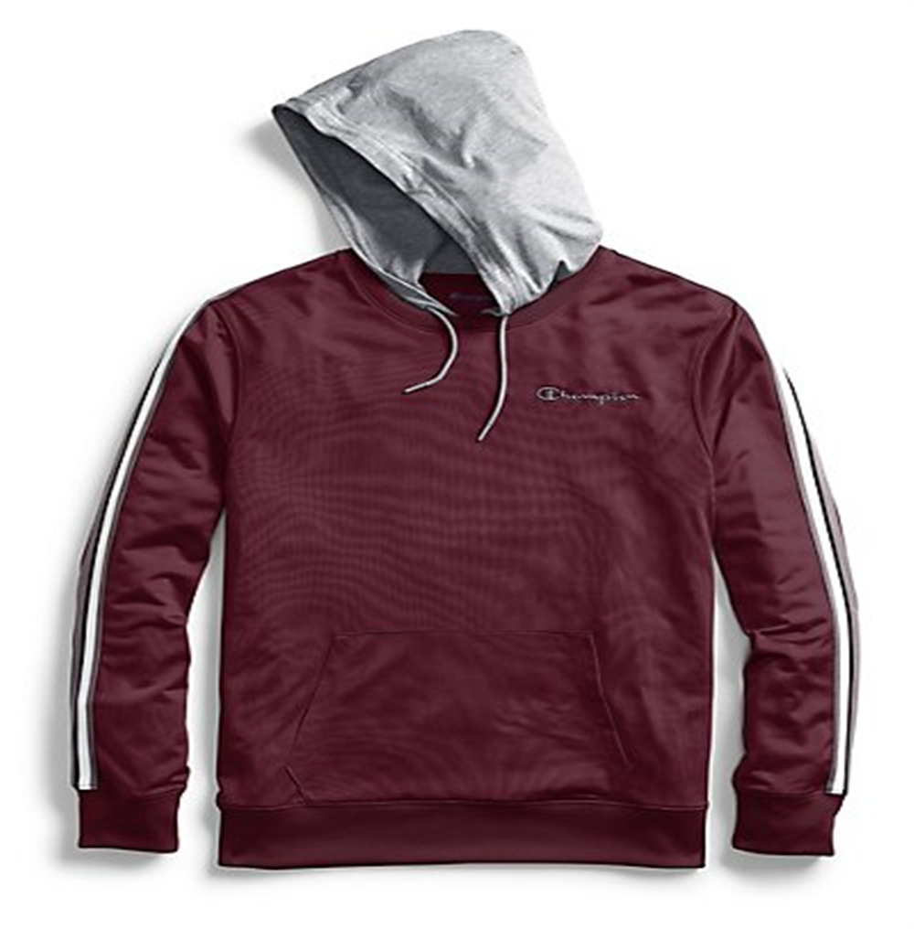 Champion Men's Athletics Track Embroidered Logo Hoodie Red Size XX-Large