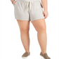 Style & Co Plus Size Solid Knit Track Shorts  Black Size  --- Style Co Plus Size Solid Knit Track Sho Deep Black 0X