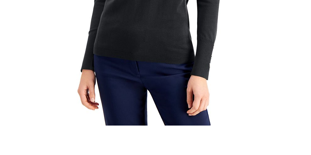 Jm Collection Turtleneck Sweater Brown Size XL