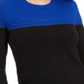 Charter Club Women's Colorblocked Mixed Stitch Sweater Blue Size X Small