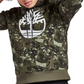 Timberland Men's Camo Tree Logo Hoodie Green Size Small
