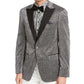 Tallia Men's Slim Fit Dinner Jacket Silver Size 40