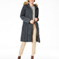 Cole Haan Women's Anoraks & Parkas Graphite Down Fuzzy Hood Green Size 2XL
