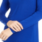 Inc Rhinestone Illusion Cold-Shoulder Top - Bright Blue Size 2XL