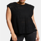 Nike Women's Sleeveless Crew Neck Tank Active Wear Top Black Size 2X