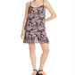 Aqua Women's Paisley Sleeveless Flounce Dress Orange Size -L