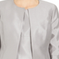 Kasper Women's Silver Suit Wear to Work Jacket Size 18