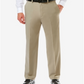 Haggar Men's Cool 18 Pro Flat Front Pants Yellow Size 38Wx32L