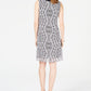 JM Collection Women's Studded Split Front Sheath Dress White Size Medium