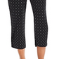 Aqua Women's Printed Tie Front Casual Pants Black Size S