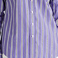 Ralph Lauren Women's Relaxed Fit Striped Shirt Purple Size L