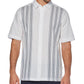 Cubavera Men's Short Sleeve Panel Button Down Shirt White Size Large