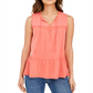 Style & Co Women's Cotton Sleeveless Peasant Top Orange Size Large