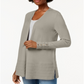 Charter Club Women's Open Front Cardigan Brown Size S