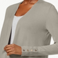 Charter Club Women's Open Front Cardigan Brown Size S