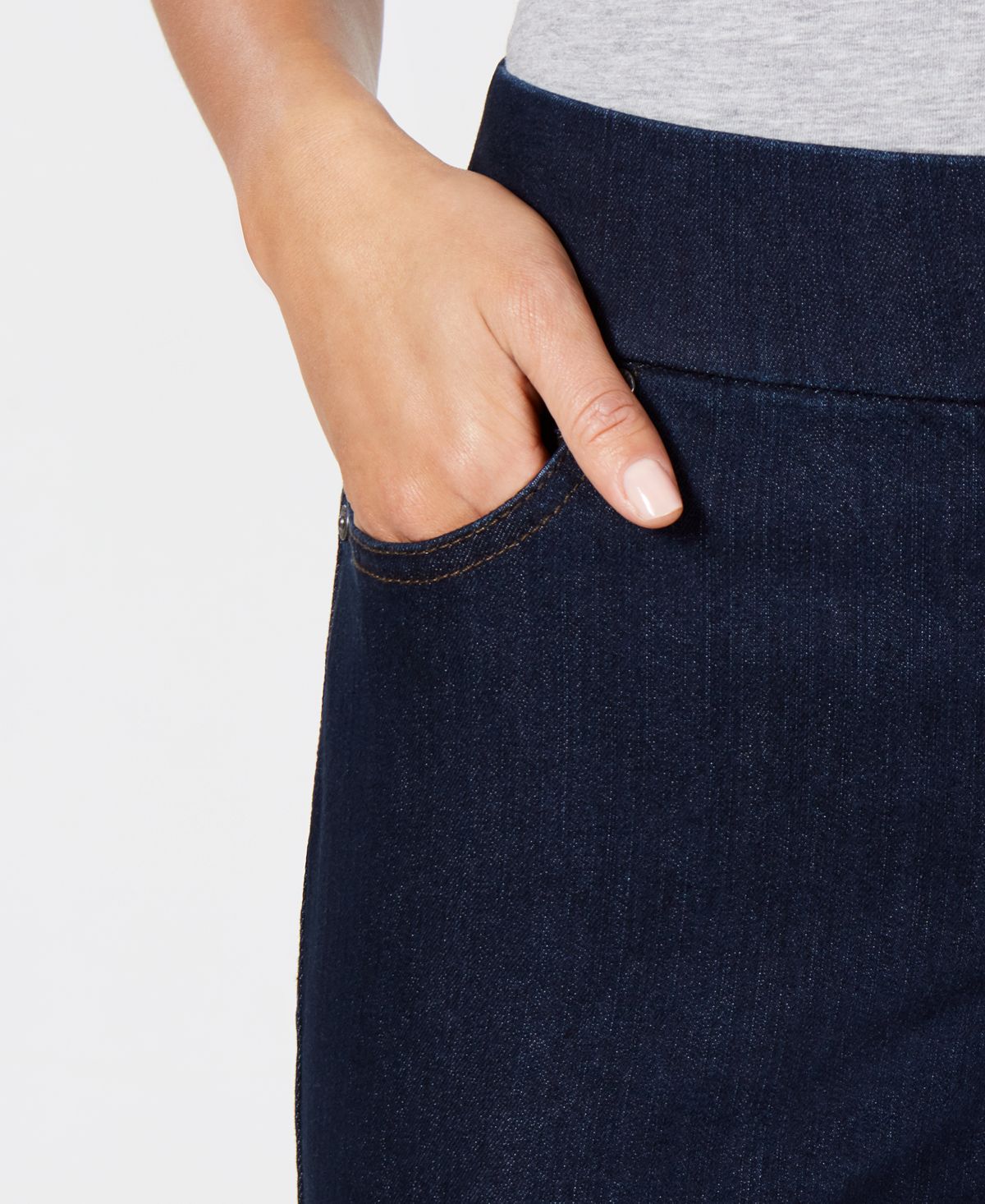 Style & Co Women's Pull on Skimmer Shorts Blue Size S