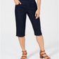 Style & Co Women's Pull on Skimmer Shorts Blue Size S