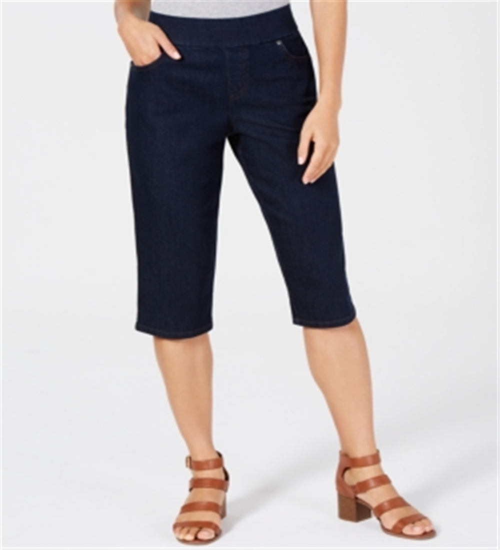 Style & Co Women's Pull on Skimmer Shorts Blue Size S