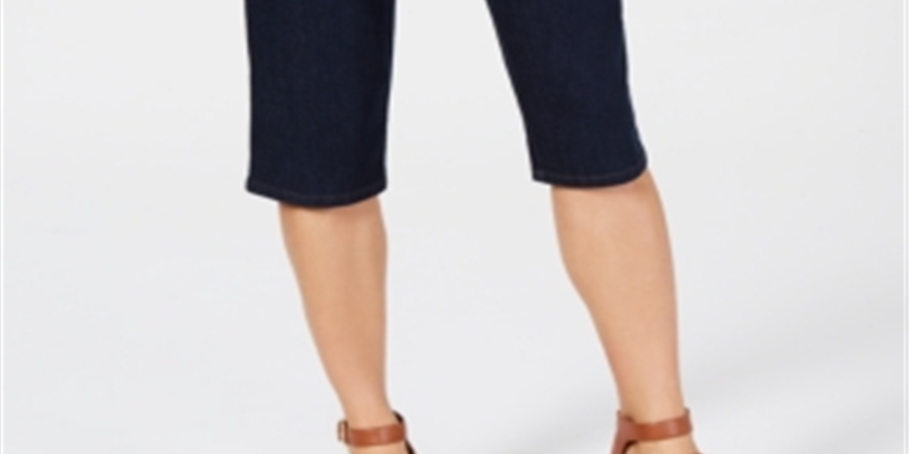 Style & Co Women's Pull on Skimmer Shorts Blue Size S