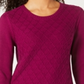 Karen Scott Women's Diamond Cable Knit Sweater Red Size XX-Large