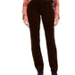 Charter Club Women's Lexington Straight Leg Corduroy Pants Brown Size 4P