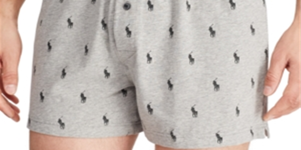 Polo Ralph Lauren Men's Knit Boxers Grey Size L