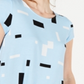 Alfani Women's Printed T-Shirt Blue Size XL