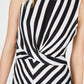 INC International Concepts Women's  Twist-Front Top Stripe Size  S