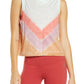 Free People Women's Chevron Tie Dye Ombre Love Tank Blue Size Medium