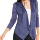 INC International Concepts Women's Knit Open Front Cardigan Sweater Blue Size Small