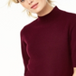 Charter Club Women's  Cashmere Mock-Neck Sweater Crantini Red Size Medium