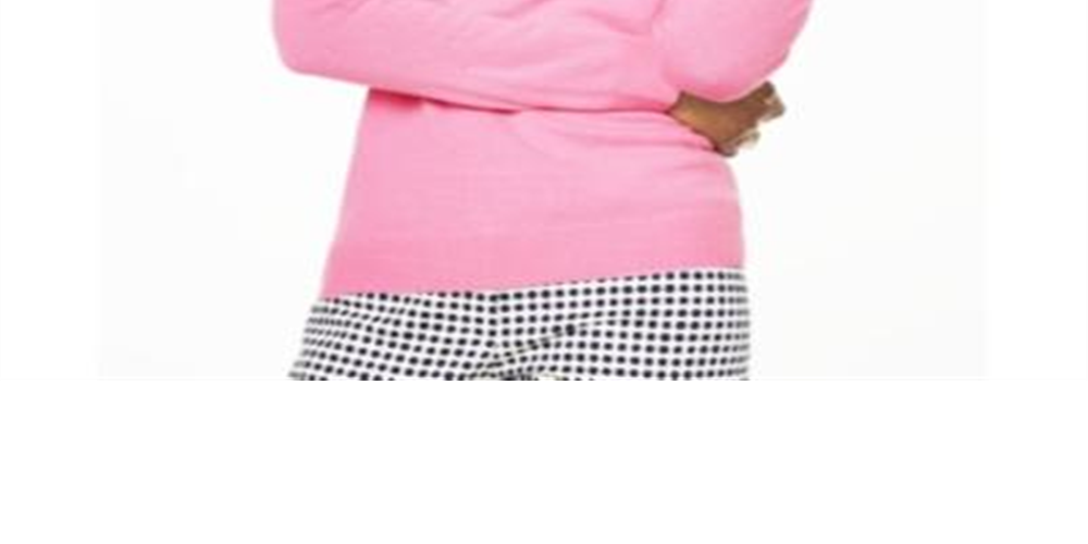 Charter Club Women's Crew-Neck Cashmere Sweater Gift Pink Size Small
