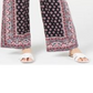 INC International Concepts Women's Printed Tie Waist Pants Black Size Petite S